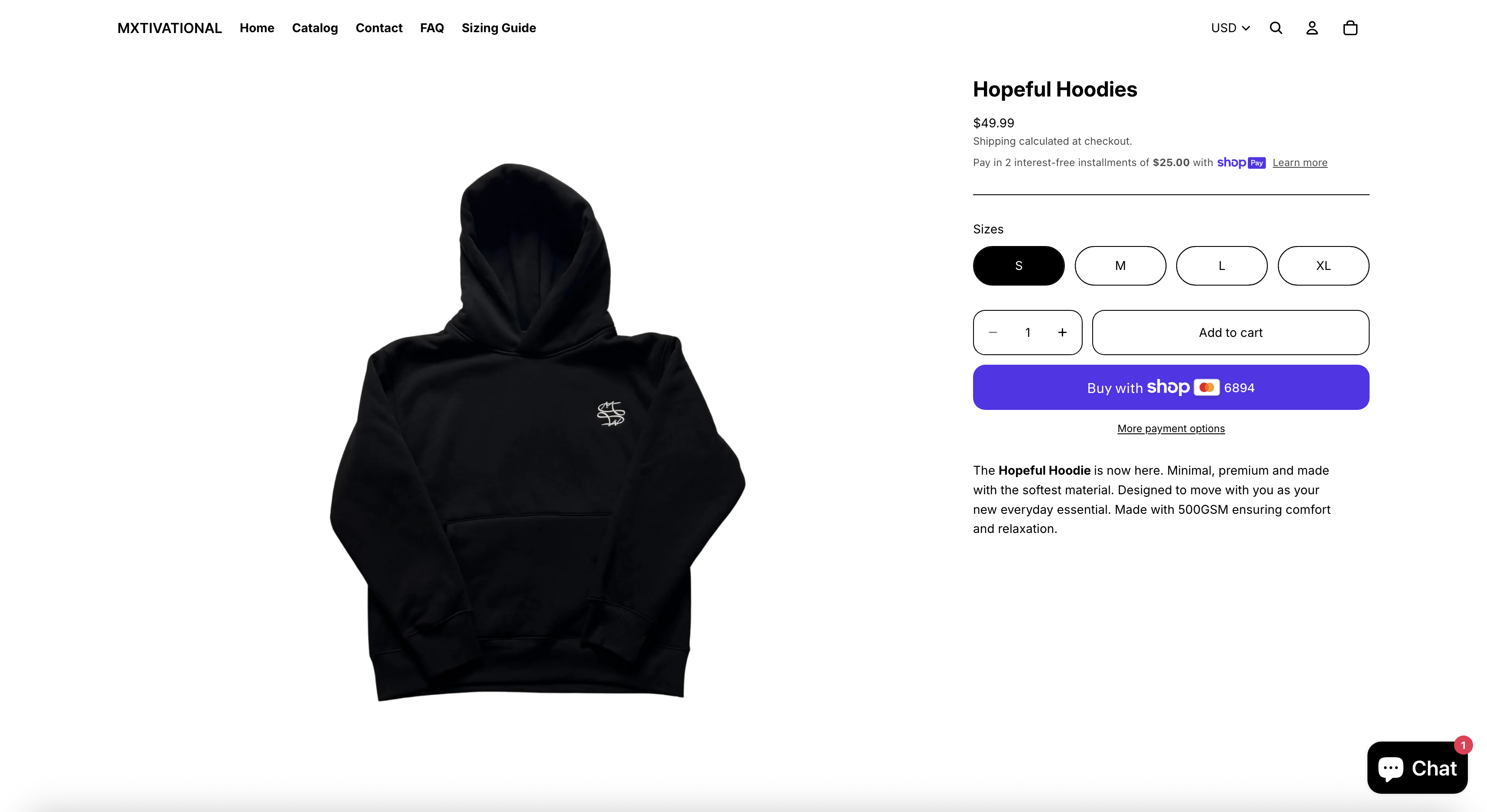 Mxtivational Product Catalog